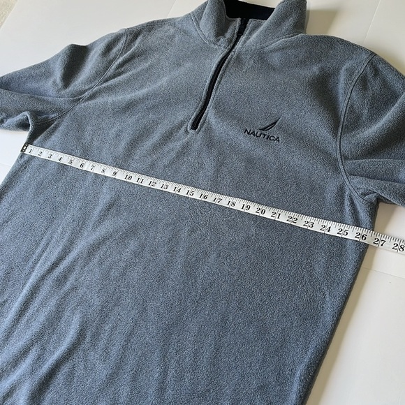 Nautica 1/4 Zip Fleece Sweater Light Blue Men’s Size XXL - Picture 11 of 14